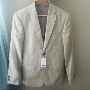 H&M Light Beige Linen Blazer NWT